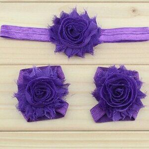 HEADBAND AND FOOT FLOWER PURPLE